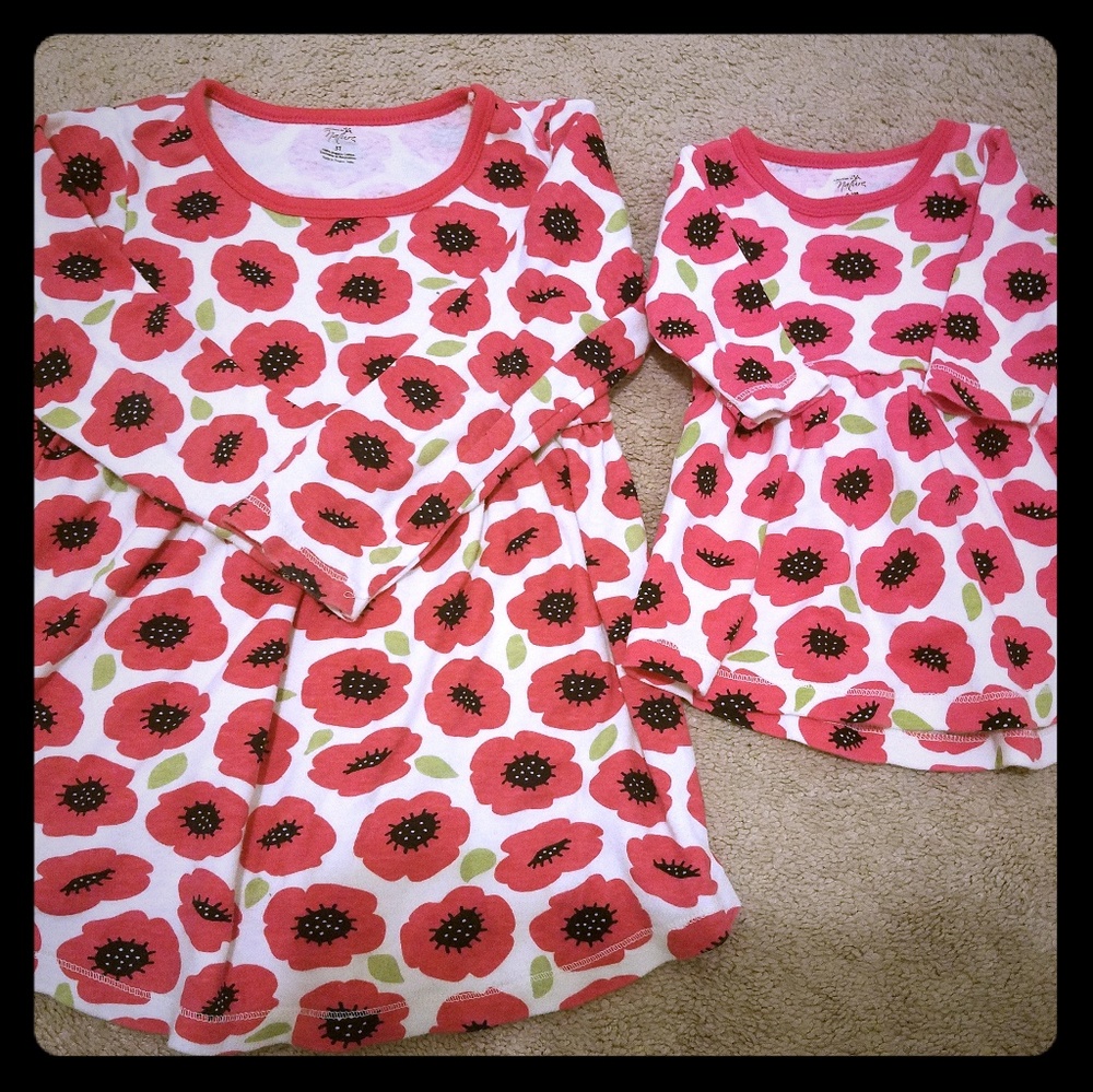 Touched by Nature organic matching girls dresses